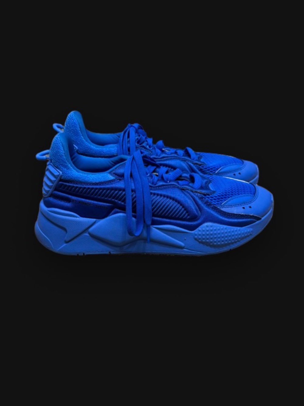 PUMA RS-X Mono Royal Sapphire Blue Chunky Sneakers - Women’s Size 10